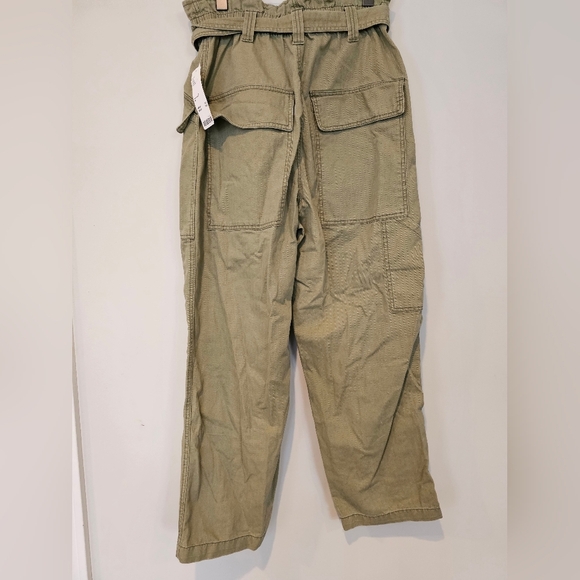 BDG Urban Outfitters Size Medium Umber Army Green Hi-Rise Paperbag Pants NWT - Picture 6 of 12